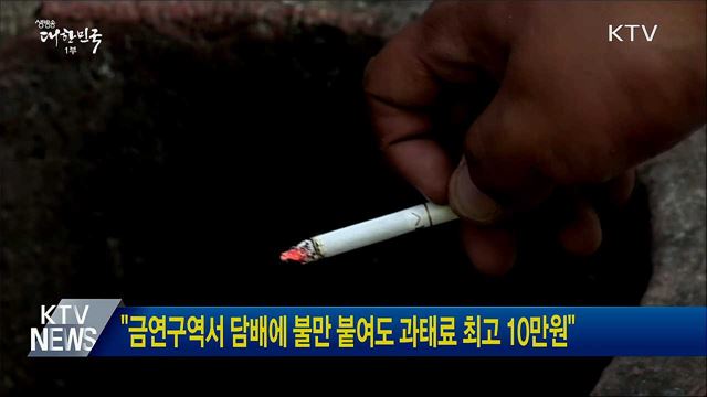 "금연구역서 담배에 불만 붙여도 과태료 최고 10만원"