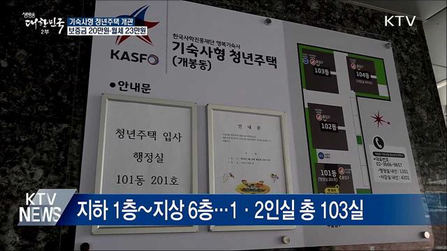 '월세 23만원' 기숙사형 청년주택 개관