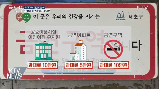 금연구역서 담배에 불만 붙여도 '과태료 10만 원'