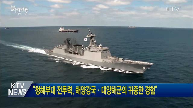"청해부대 전투력, 해양강국·대양해군의 귀중한 경험"