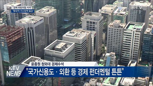 靑 "경제 하방위험 커져···확장적 거시정책 필요"