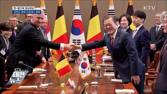 한-벨기에 정상회담···한반도 평화 프로세스 협력