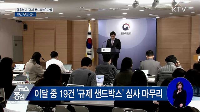 금융분야 '규제 샌드박스' 도입···19건 우선 심사