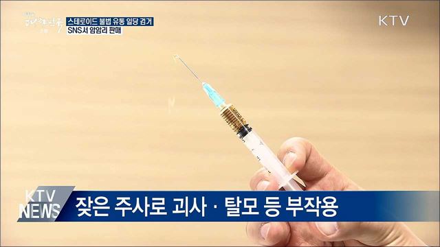 스테로이드 불법 유통 일당 검거···SNS 등 암암리 판매