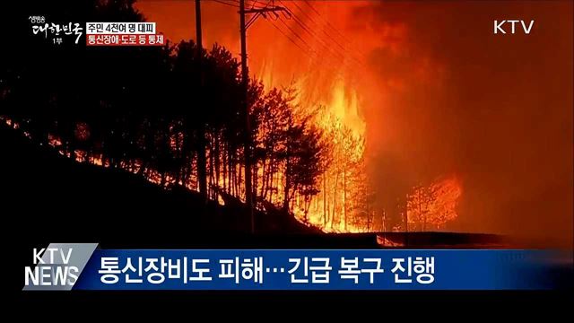 주민 4천여 명 대피···철도·도로 등 통제