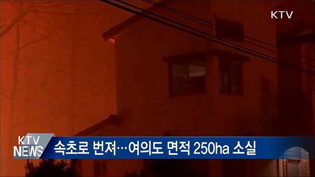 고성 산불, 주불 진압 완료···1명 사망·250ha 소실