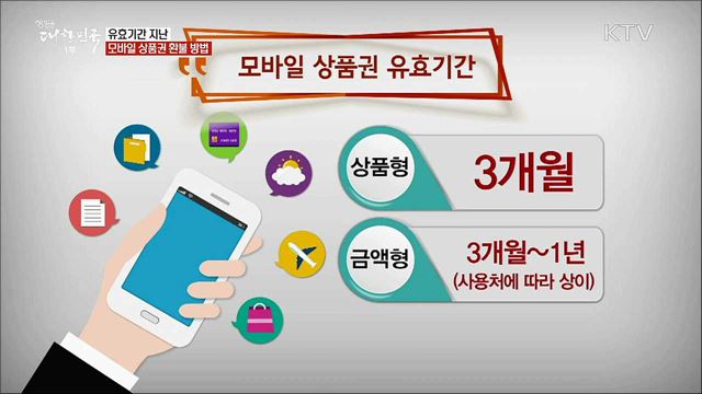 유효기간 지난 모바일 상품권 환불 방법 [정책톡! 돈이툭!]