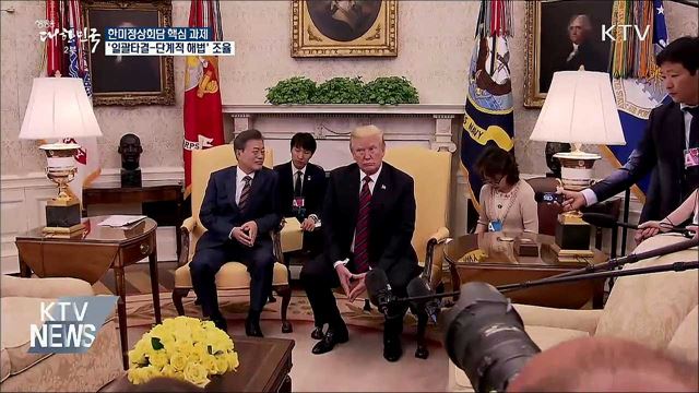 '일괄타결-단계적 해법' 조율이 우선 과제