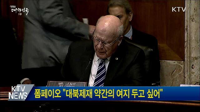 폼페이오 "대북제재 약간의 여지 두고 싶어"