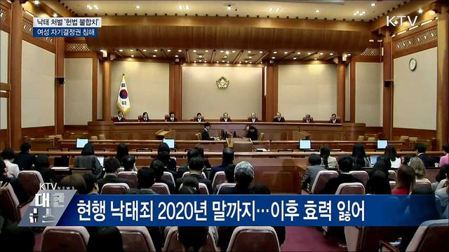 헌재, 임신 초기 낙태 금지 '헌법 불합치'