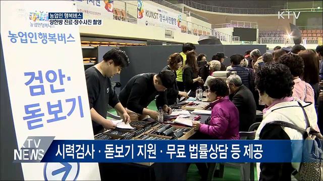 농촌 찾아가는 '행복버스'···진료·법률상담 무료서비스