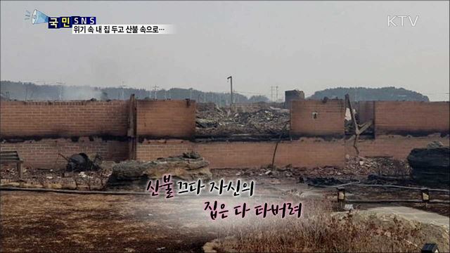 위기에 놓인 내 집 두고 다시 산불 속으로
