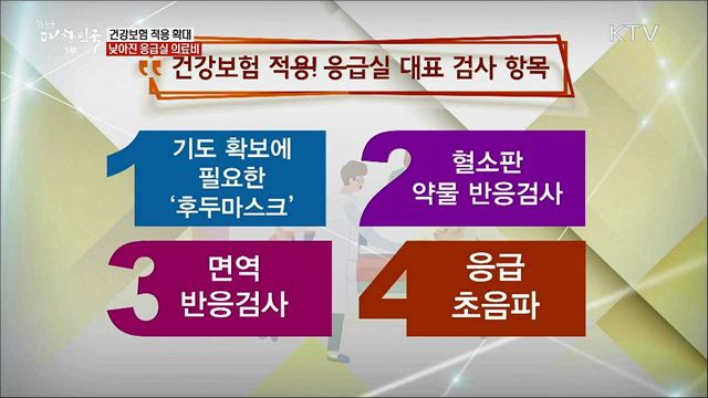 건강보험 적용 확대 낮아진 응급실 의료비 [정책톡! 돈이툭!]