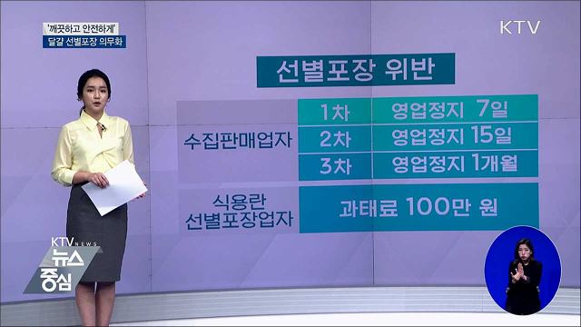 '깨끗하고 안전하게'···달걀 선별포장 의무화