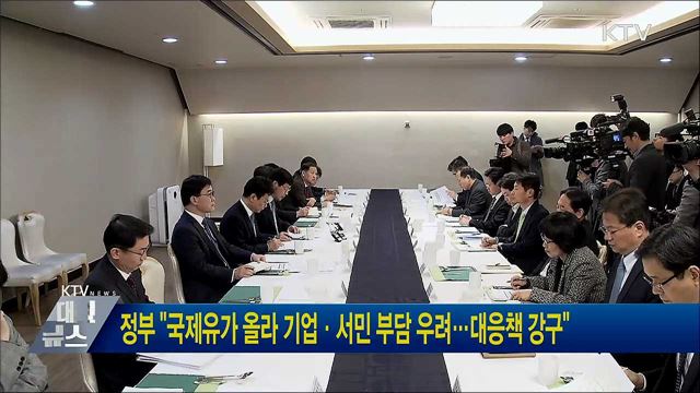 정부 "국제유가 올라 기업·서민 부담 우려···대응책 강구"