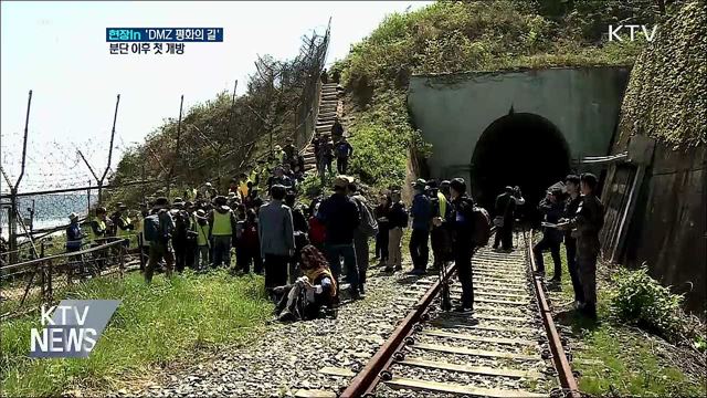 분단 후 DMZ 첫 개방···"평화 함께하길" [현장in]