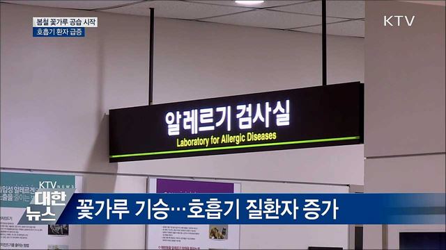 봄철 꽃가루 공습 시작···호흡기 환자 급증