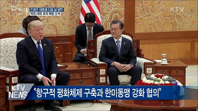 트럼프 대통령 다음 달 말 방한···한미 정상회담