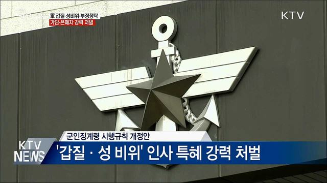 '軍 갑질' 가담·은폐하면 강력 처벌