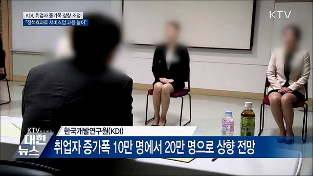 KDI "올해 취업자 수 20만 명 증가 전망"