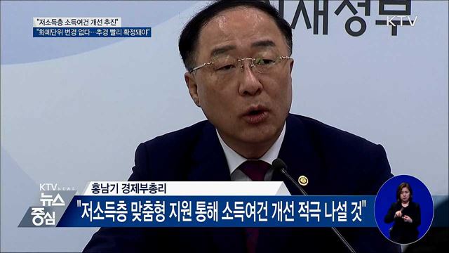 홍남기 "화폐단위 변경 없다···추경 빨리 확정돼야"