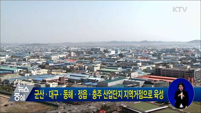 군산·대구·동해·정읍·충주 산업단지 지역거점으로 육성
