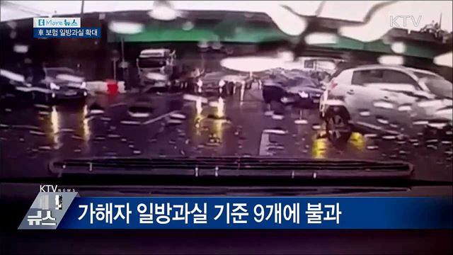 "잘못 없는데도 쌍방과실?" 車 보험 일방과실 확대