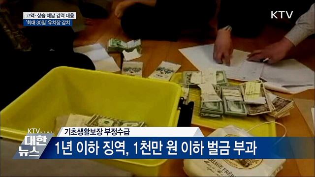 고액·상습 체납자 '최대 30일' 유치장에 가둔다