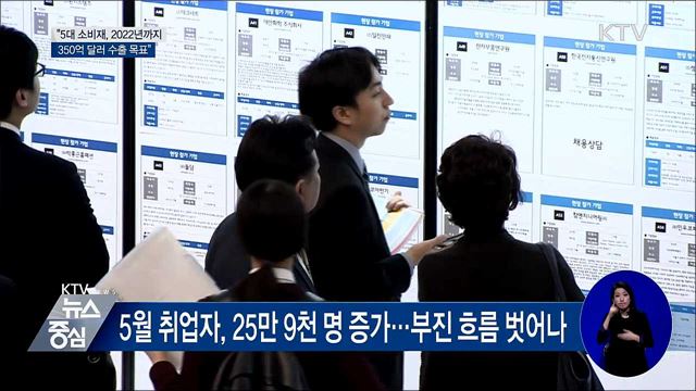 "5대 소비재 수출액, 2022년 350억 달러 목표"