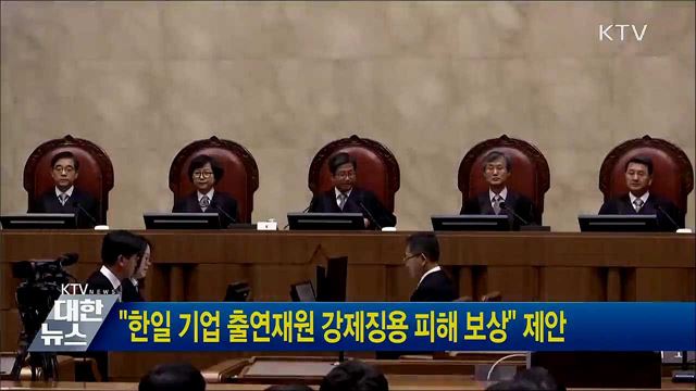 "한일 기업 출연재원 강제징용 피해 보상" 제안