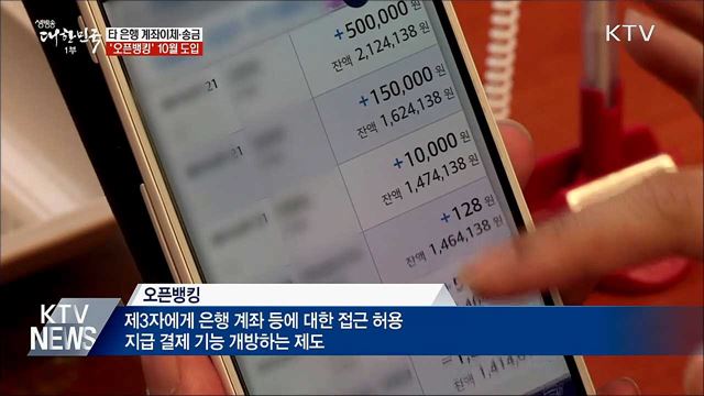 앱 하나로 모든 계좌 출금·이체···'오픈뱅킹' 시범 도입