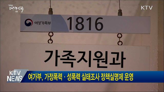 여가부, 가정폭력·성폭력 실태조사 정책실명제 운영