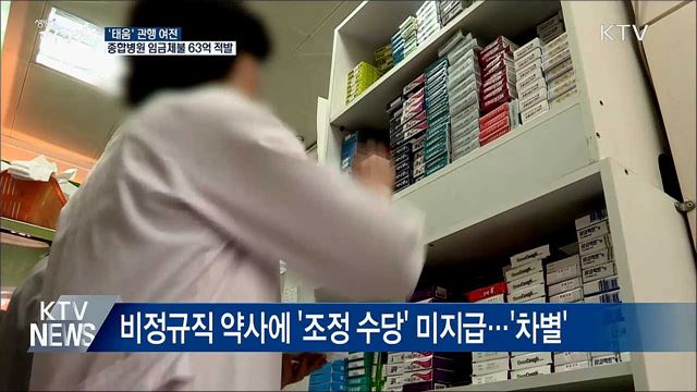 병원 내 '태움' 관행 여전···임금체불 63억