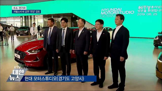 "수소·전기차 개별소비세 감면 연장 검토"