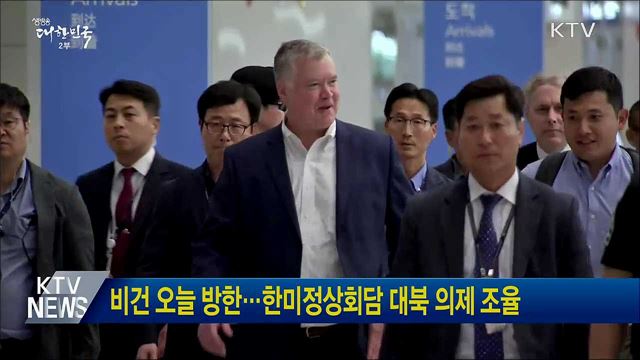 비건 오늘 방한···한미정상회담 대북 의제 조율