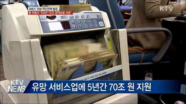 "유망 서비스업에 5년간 70조 정책금융 지원"