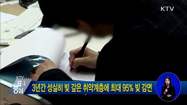 3년간 성실히 빚 갚은 취약계층에 최대 95% 빚 감면