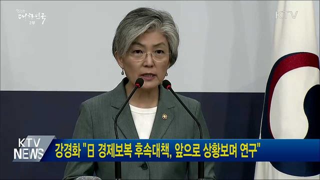강경화 "日 경제보복 후속대책, 앞으로 상황보며 연구"