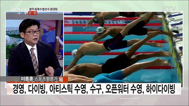 광주 세계수영선수권대회 D-10···관전 포인트와 기대효과는?