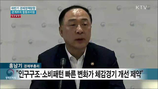 하반기 경제정책방향 관계부처 합동브리핑 