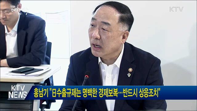 홍남기 "日수출규제는 명백한 경제보복···반드시 상응조치"