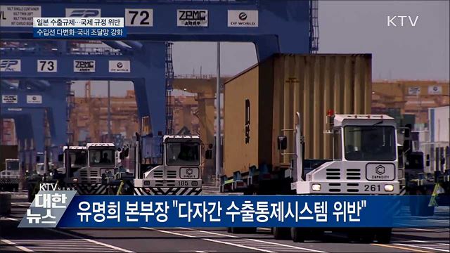"日 조치 국제규정 위반···대응책 마련할 것"