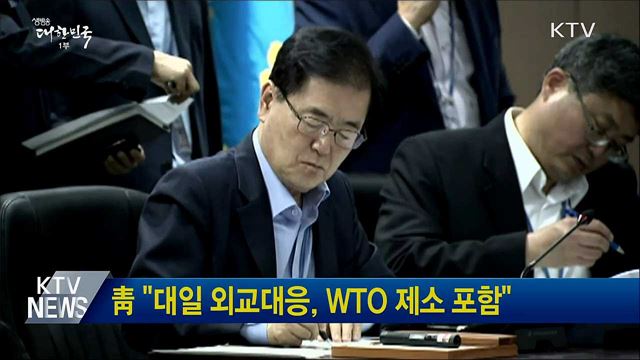 靑 "대일 외교대응, WTO 제소 포함"
