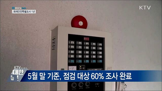 화재안전특별조사 1년···절반 넘는 곳, 한 가지 이상 적발