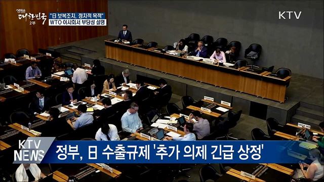 "日, 정치적 목적 경제보복"···WTO서 공론화
