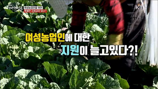 여성농업인을 위한 특별한 지원금이 있다? [정책톡! 돈이툭!]