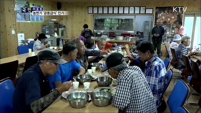 농번기 한 끼 부담 덜어요···마을 공동급식 인기