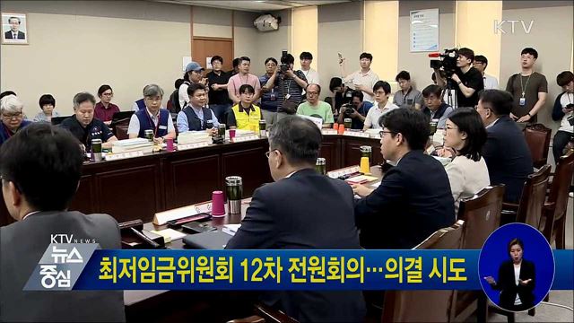 최저임금위원회 12차 전원회의···의결 시도