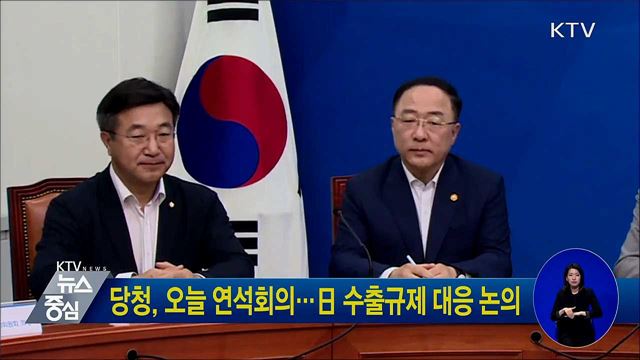 당청, 오늘 연석회의···日 수출규제 대응 논의