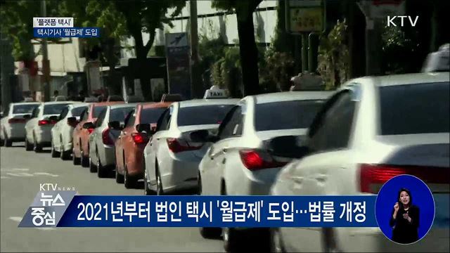 '택시제도 개편'···플랫폼 택시·월급제 도입